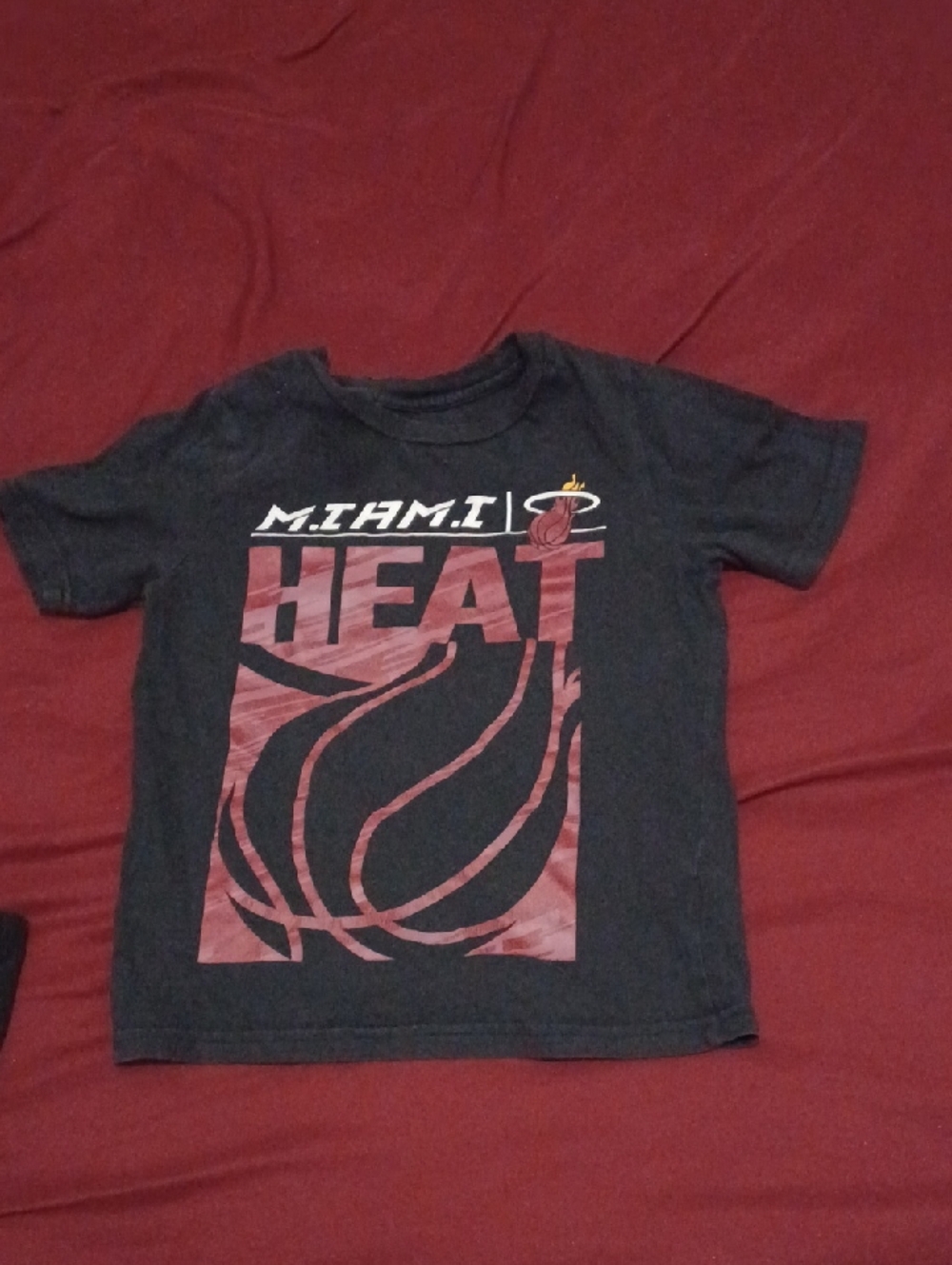 NBA Miami Heat Tee Shirt For Kids Size 5/6